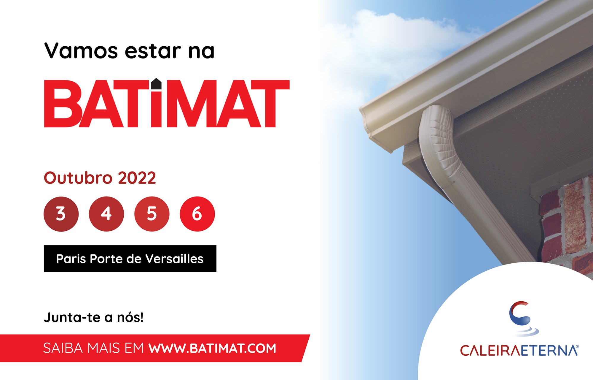 Vamos estar presentes na BATIMAT 2022!